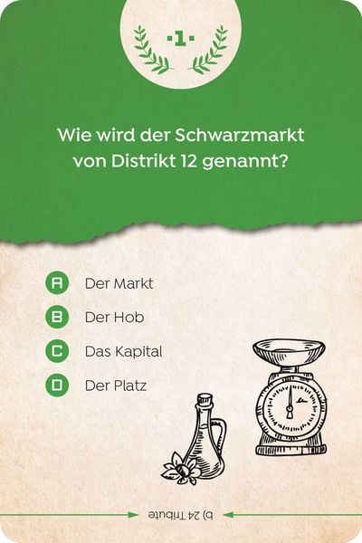 Produktbild: Kartenspiel: Das inoffizielle Quiz f&uuml;r Tribute von Panem-Fans