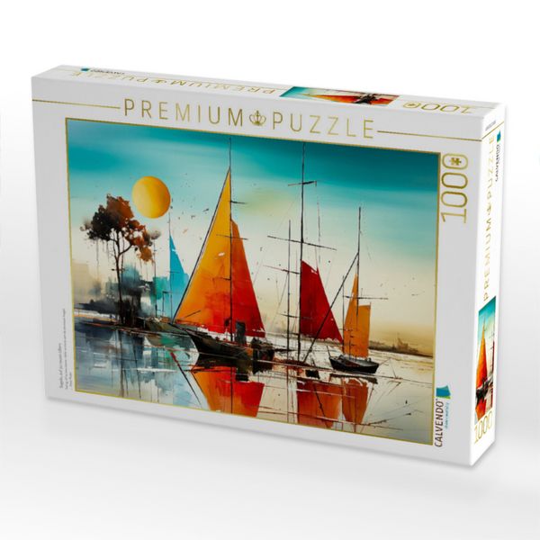 Produktbild: CALVENDO Puzzle Segeln, auf zu neuen Ufern | 1000 Teile Lege-Gr&ouml;&szlig;e 64x48cm Foto-Puzzle f&uuml;r gl&uuml;ckliche Stunden