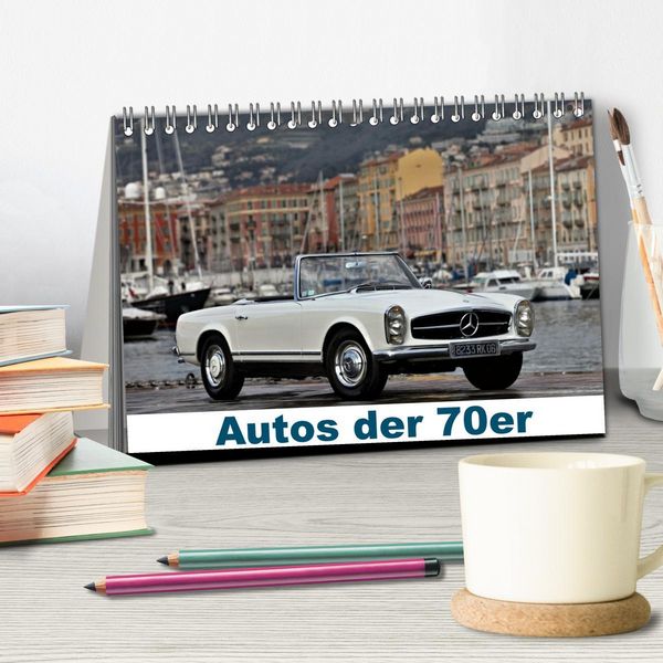 Produktbild: Autos der 70er (Tischkalender 2026 DIN A5 quer), CALVENDO Monatskalender