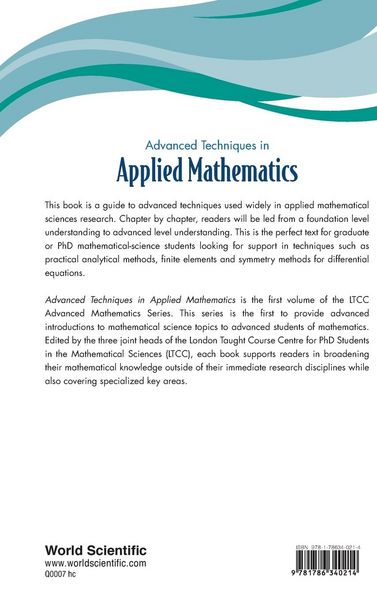 Produktbild: ADVANCED TECHNIQUES IN APPLIED MATHEMATICS