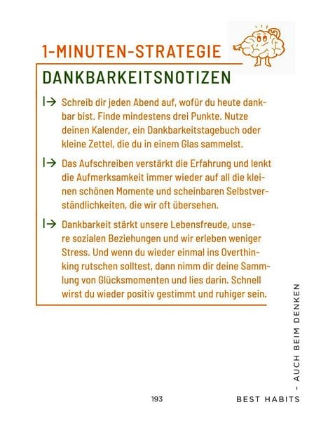Produktbild: Die 1-Minuten-Strategie gegen Overthinking