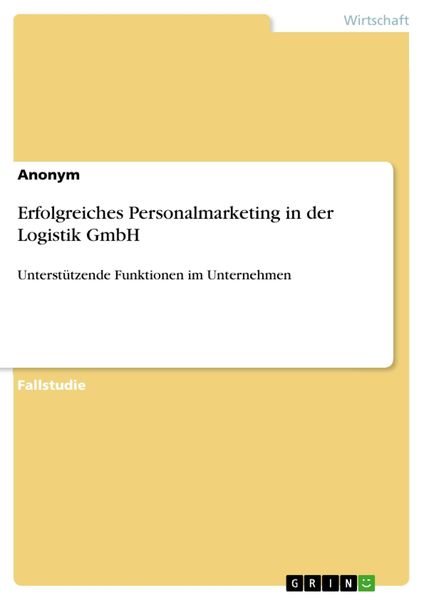 Produktbild: Erfolgreiches Personalmarketing in der Logistik GmbH