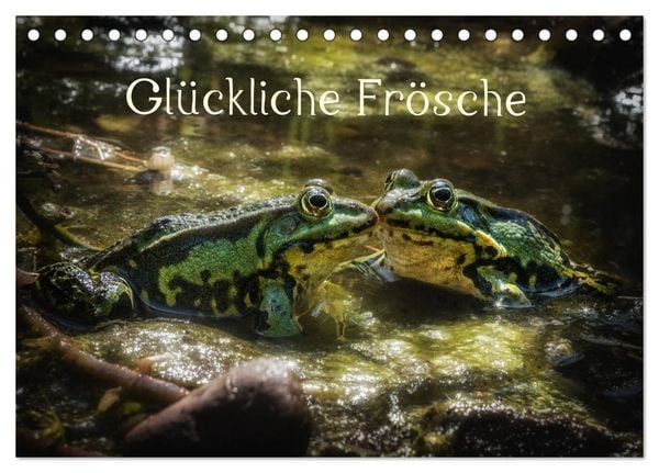 Produktbild: Gl&uuml;ckliche Fr&ouml;sche (Tischkalender 2026 DIN A5 quer), CALVENDO Monatskalender