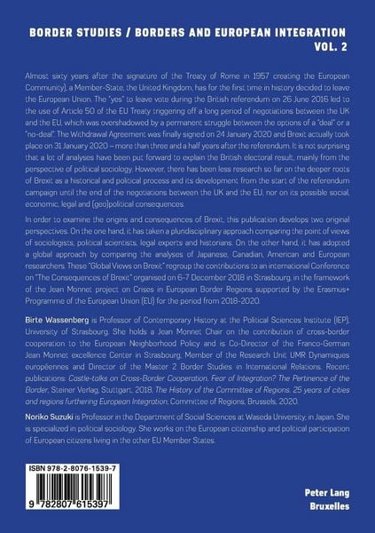 Produktbild: Origins and Consequences of European Crises: Global Views on Brexit