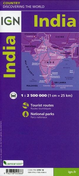 Produktbild: Inde / Indien 1:2 500 000