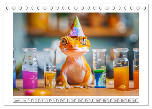 Produktbild: Kleine Echsen haben Spass (Tischkalender 2026 DIN A5 quer), CALVENDO Monatskalender
