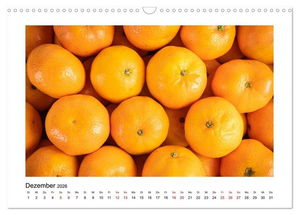 Produktbild: Frisches Obst - Mit leckeren Fr&uuml;chten und Vitaminen gesund durchs Jahr! (Wandkalender 2026 DIN A3 quer), CALVENDO Monatskalender