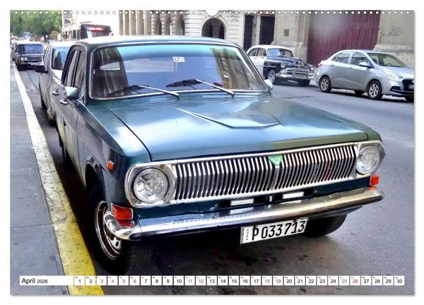 Produktbild: Auto-Legende Wolga - Ein Oldtimer aus der UdSSR auf Kuba (Wandkalender 2026 DIN A2 quer), CALVENDO Monatskalender