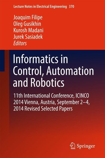 Produktbild: Informatics in Control, Automation and Robotics
