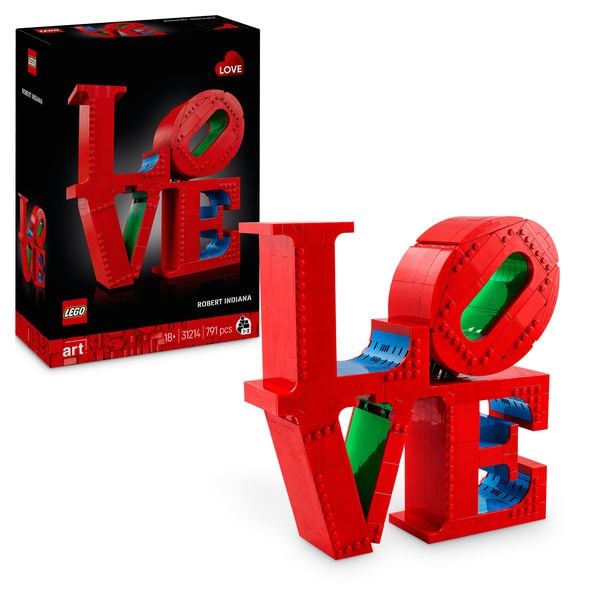 LEGO Art LOVE, Bauset für Erwachsene, Wohn- und Büro-Deko 31214