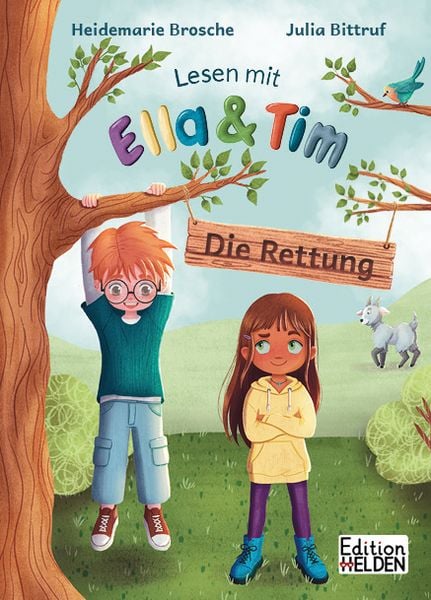 Produktbild: Lesen mit Ella und Tim - Die Rettung: Erstlesebuch für Kinder mit einfachen Worten und Bildern