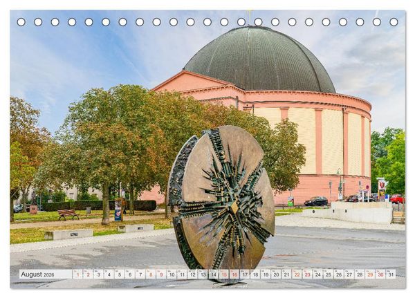 Produktbild: Darmstadt Stadtansichten (Tischkalender 2026 DIN A5 quer), CALVENDO Monatskalender