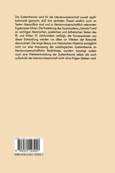 Produktbild: Literatur als System
