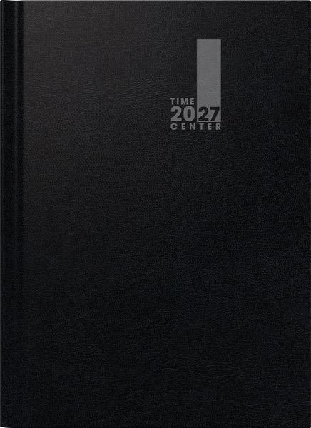 Produktbild: BRUNNEN 1072440907 Buchkalender Premium TimeCenter Mod. 724 2027 A4, Kunststoff, schwarz