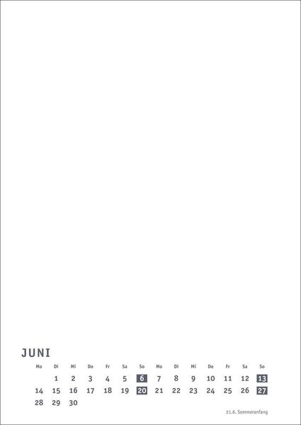Produktbild: Premium-Bastelkalender wei&szlig; A4 2027
