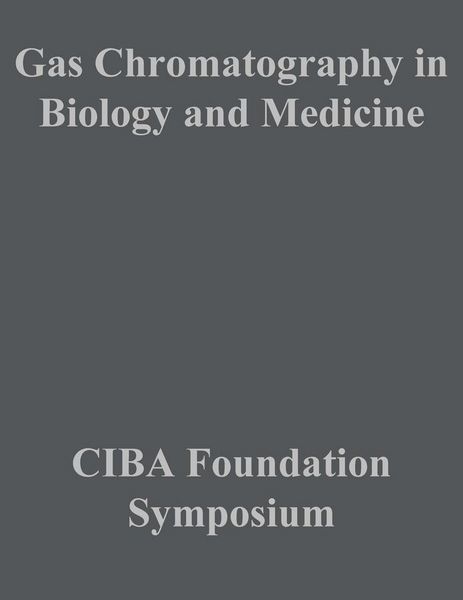 Produktbild: Gas Chromatography in Biology and Medicine