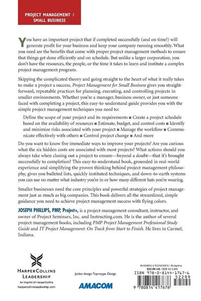 Produktbild: The Project Management for Small Business