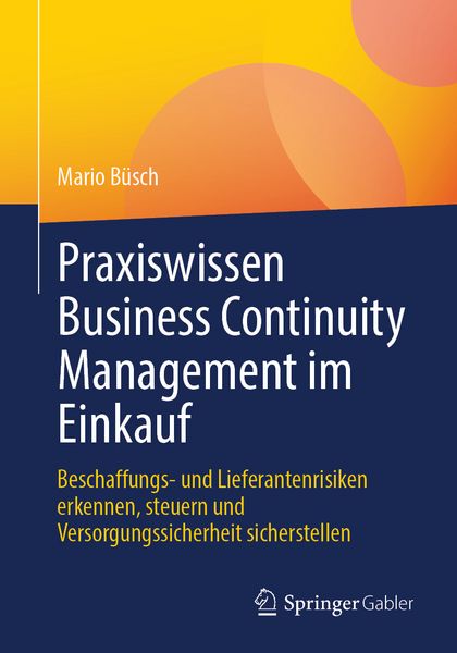 Produktbild: Praxiswissen Business Continuity Management im Einkauf