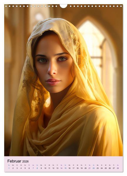 Produktbild: Arabische Prinzessinnen Fantasiebilder (Wandkalender 2026 DIN A3 hoch), CALVENDO Monatskalender