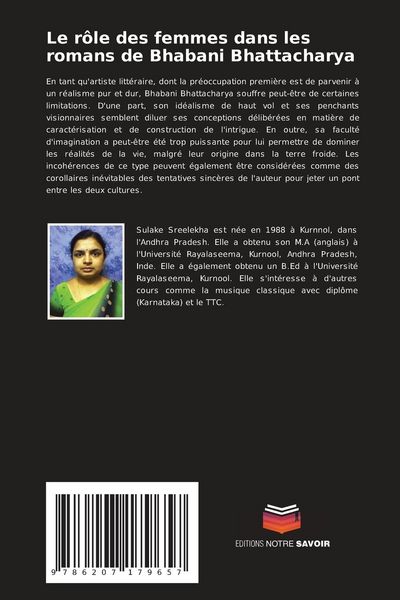 Produktbild: Le r&ocirc;le des femmes dans les romans de Bhabani Bhattacharya
