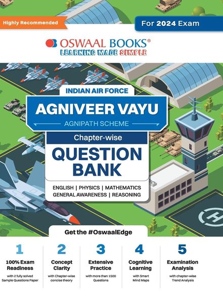 Oswaal Indian Air Force - Agniveer Vayu (Agnipath Scheme) Question Bank | Chapterwise Topicwise for English | Physics | 