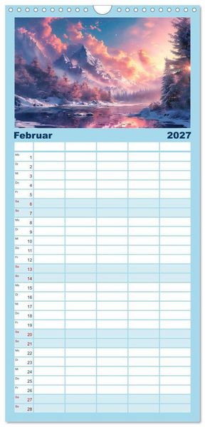 Produktbild: Familienplaner 2027 - Anime - Welten: Eine Reise durch vertr&auml;umte Welten mit 5 Spalten (Wandkalender, 21 x 45 cm) CALVENDO