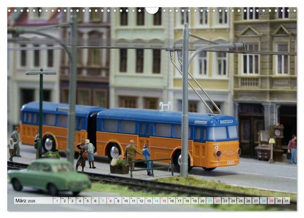 Produktbild: Trolley-Bus H0 (Wandkalender 2026 DIN A3 quer), CALVENDO Monatskalender
