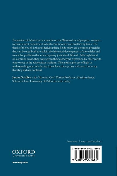 Produktbild: Foundations of Private Law