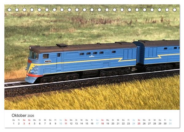 Produktbild: Modellbahnen aus aller Welt - H0, N, Z (Tischkalender 2026 DIN A5 quer), CALVENDO Monatskalender