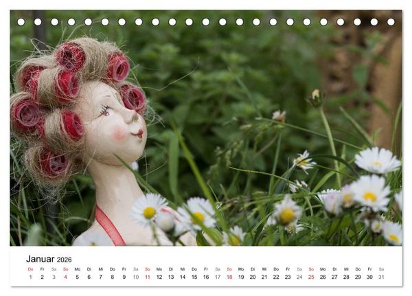 Produktbild: Tausendsch&ouml;n - handgeferigte Tonwesen (Tischkalender 2026 DIN A5 quer), CALVENDO Monatskalender