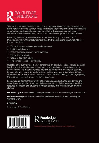 Produktbild: Routledge Handbook of Democratization in Africa
