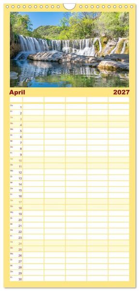 Produktbild: Familienplaner 2027 - Cevennen - Sch&ouml;ne alte Welt mit 5 Spalten (Wandkalender, 21 x 45 cm) CALVENDO
