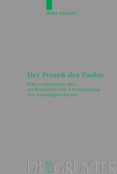 Produktbild: Der Proze&szlig; des Paulus
