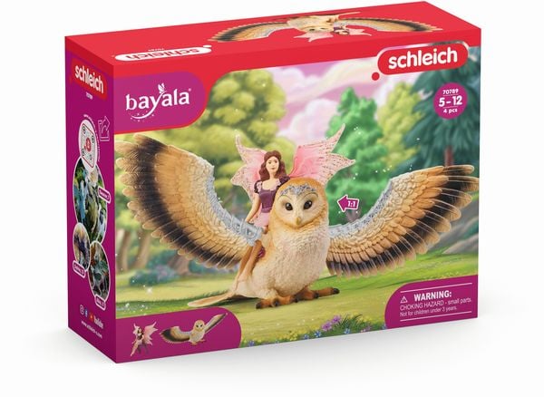 Schleich - bayala - Elfe auf Glitzer-Eule