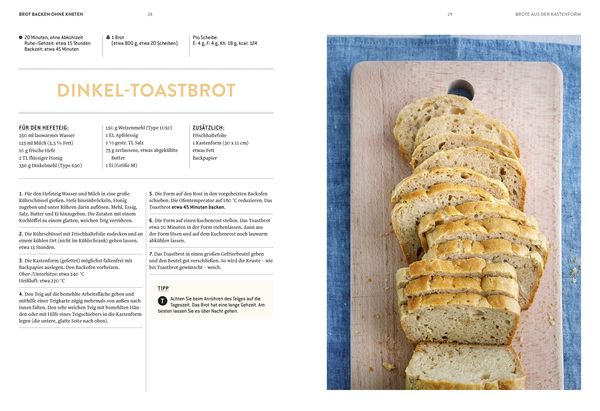 Brot backen ohne Kneten