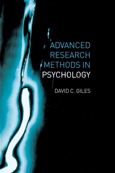 Produktbild: Advanced Research Methods in Psychology