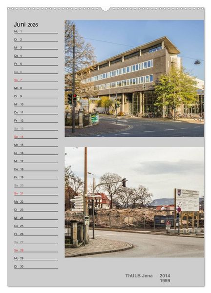 Produktbild: Jena im Wandel (Wandkalender 2026 DIN A2 hoch), CALVENDO Monatskalender