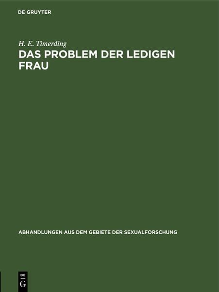 Produktbild: Das Problem der ledigen Frau