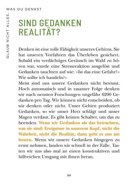 Produktbild: Die 1-Minuten-Strategie gegen Overthinking