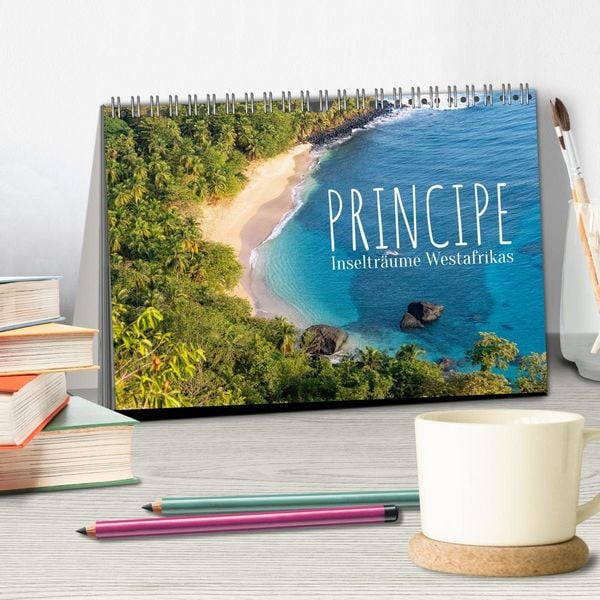 Produktbild: Principe. Inseltr&auml;ume Westafrikas (Tischkalender 2026 DIN A5 quer), CALVENDO Monatskalender