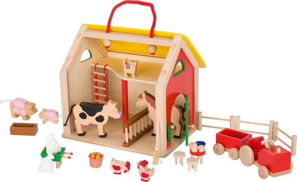 Goki Koffer Farmhaus mit Zubehör