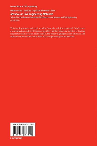 Produktbild: Advances in Civil Engineering Materials