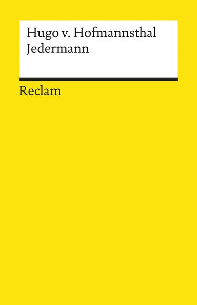 Produktbild: Jedermann. Das Spiel vom Sterben des reichen Mannes
