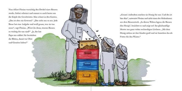 Lotte und Max besuchen die Bienen