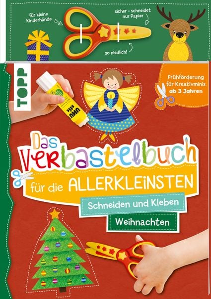 Produktbild: Das Verbastelbuch f&uuml;r die Allerkleinsten. Schneiden und Kleben. Weihnachten. Mit Schere