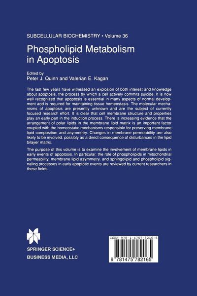 Produktbild: Phospholipid Metabolism in Apoptosis
