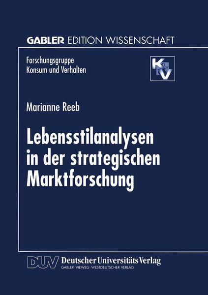 Produktbild: Lebensstilanalysen in der strategischen Marktforschung