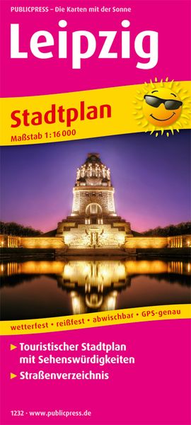 Leipzig. Stadtplan 1:16 000