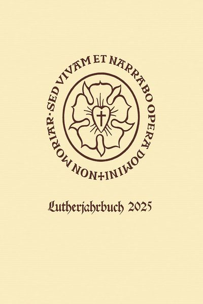 Produktbild: Lutherjahrbuch 92. Jahrgang 2025