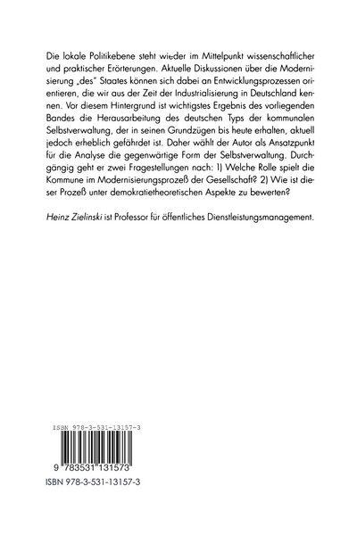 Produktbild: Kommunale Selbstverwaltung im modernen Staat